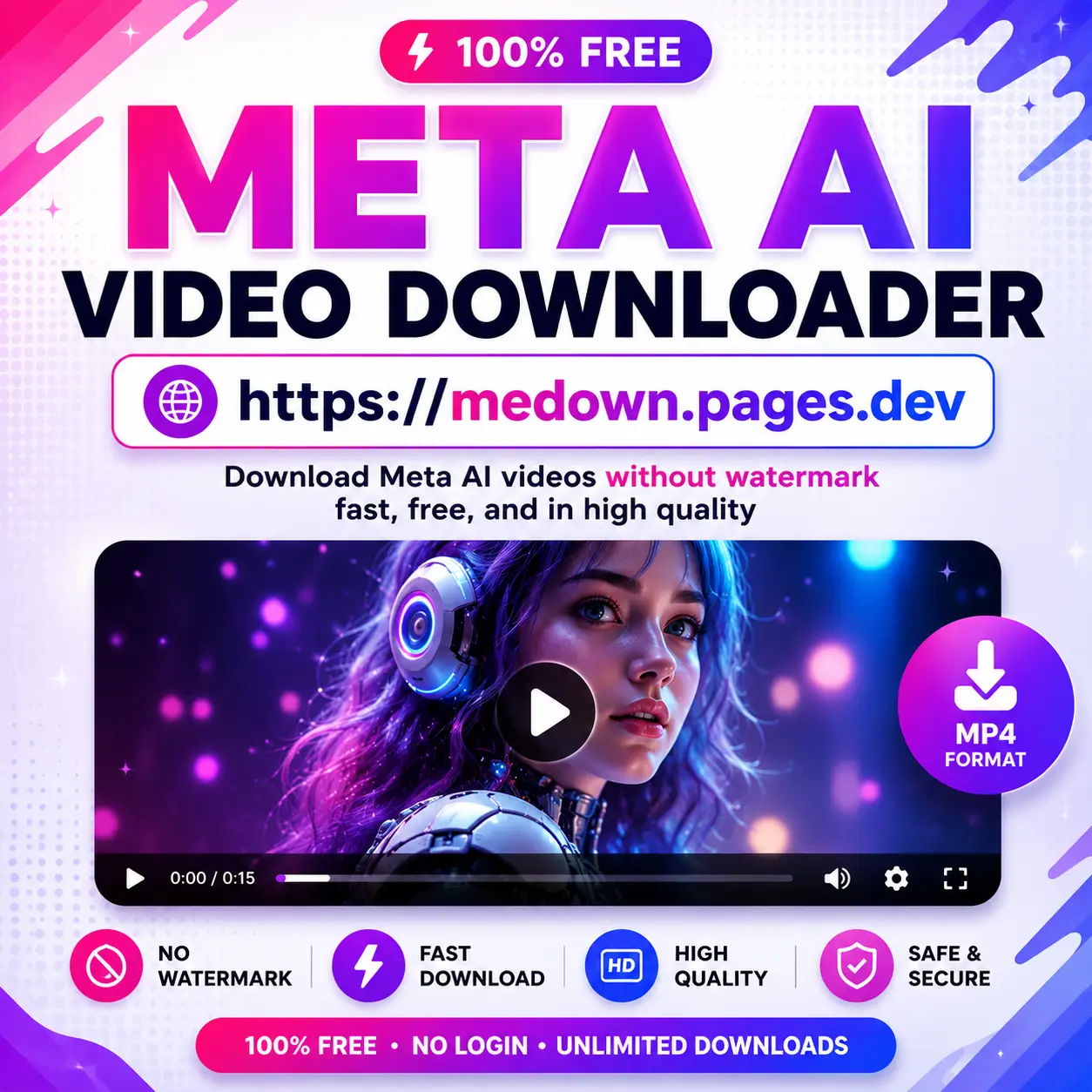 Meta AI video downloader
